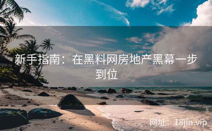 新手指南：在黑料网房地产黑幕一步到位
