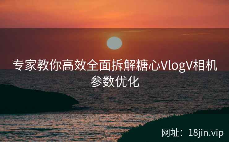 专家教你高效全面拆解糖心VlogV相机参数优化