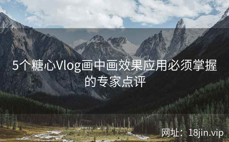 5个糖心Vlog画中画效果应用必须掌握的专家点评