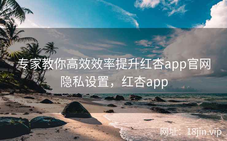 专家教你高效效率提升红杏app官网隐私设置，红杏app